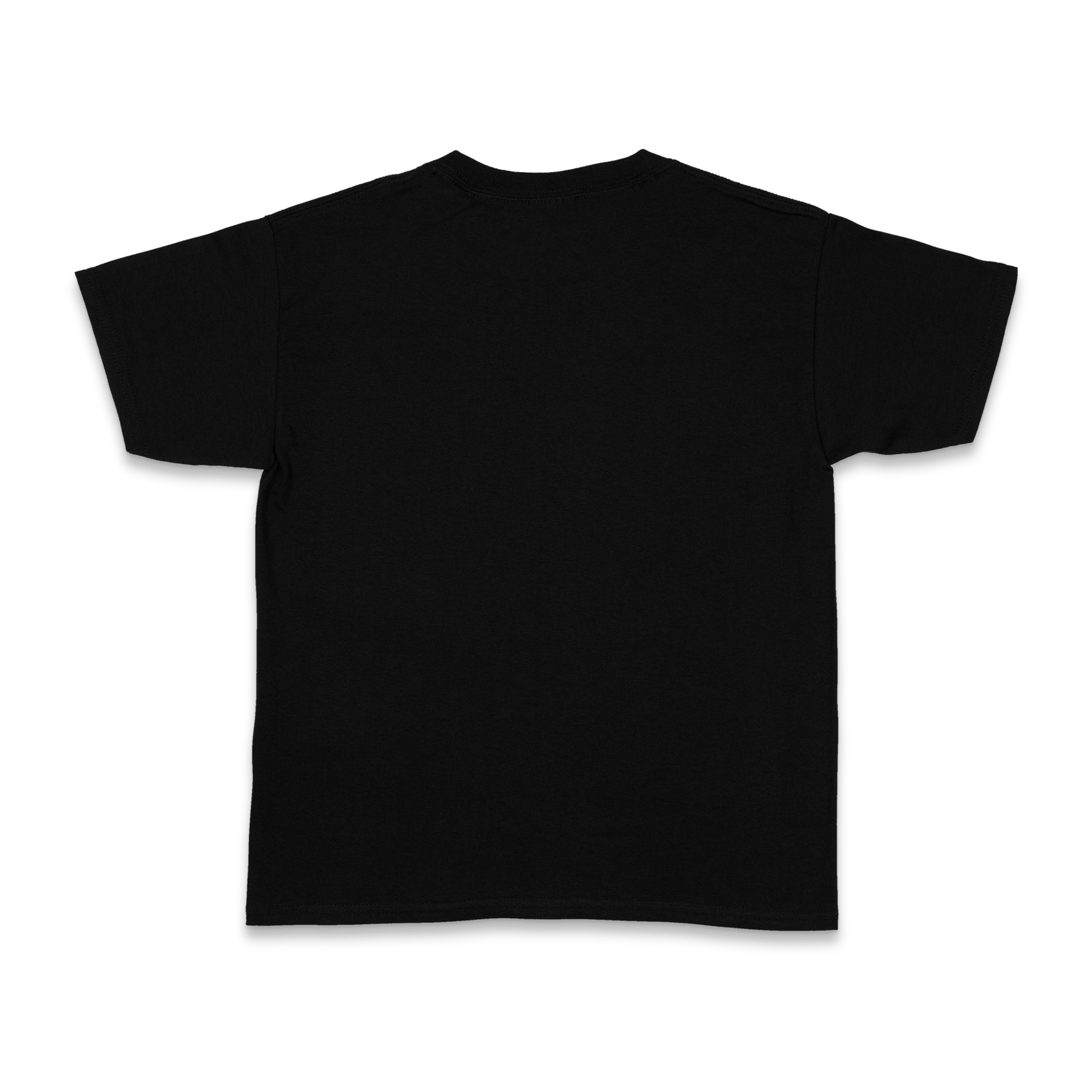 black shirt pulse back